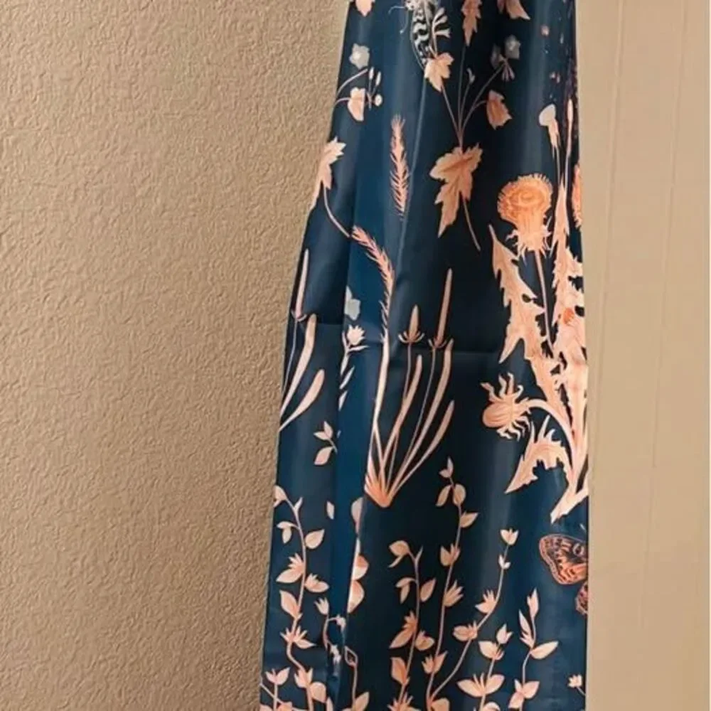 Botanical Shower Curtain – Aqua Teal Blue & Coral Floral Nature Print
